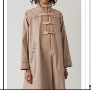 Ganni Beige Trench Coat with Toggle Closures